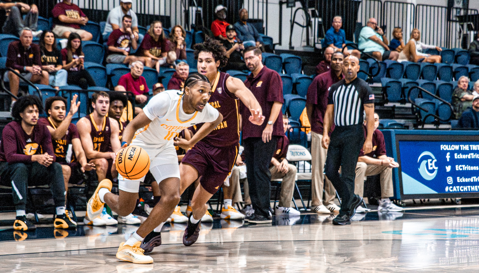 Coppin vs CMU basketball game at Eckerd